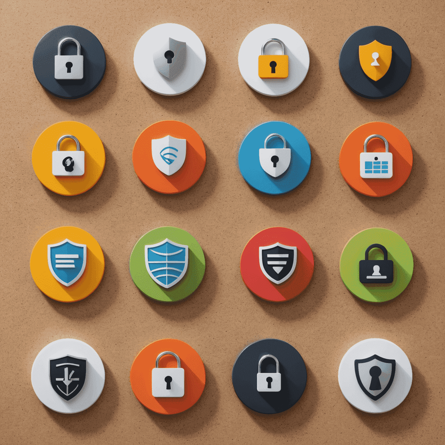 A collage of business icons representing security, customer satisfaction, efficiency, cost savings, and data analytics, showcasing the benefits of using AppCardles for businesses